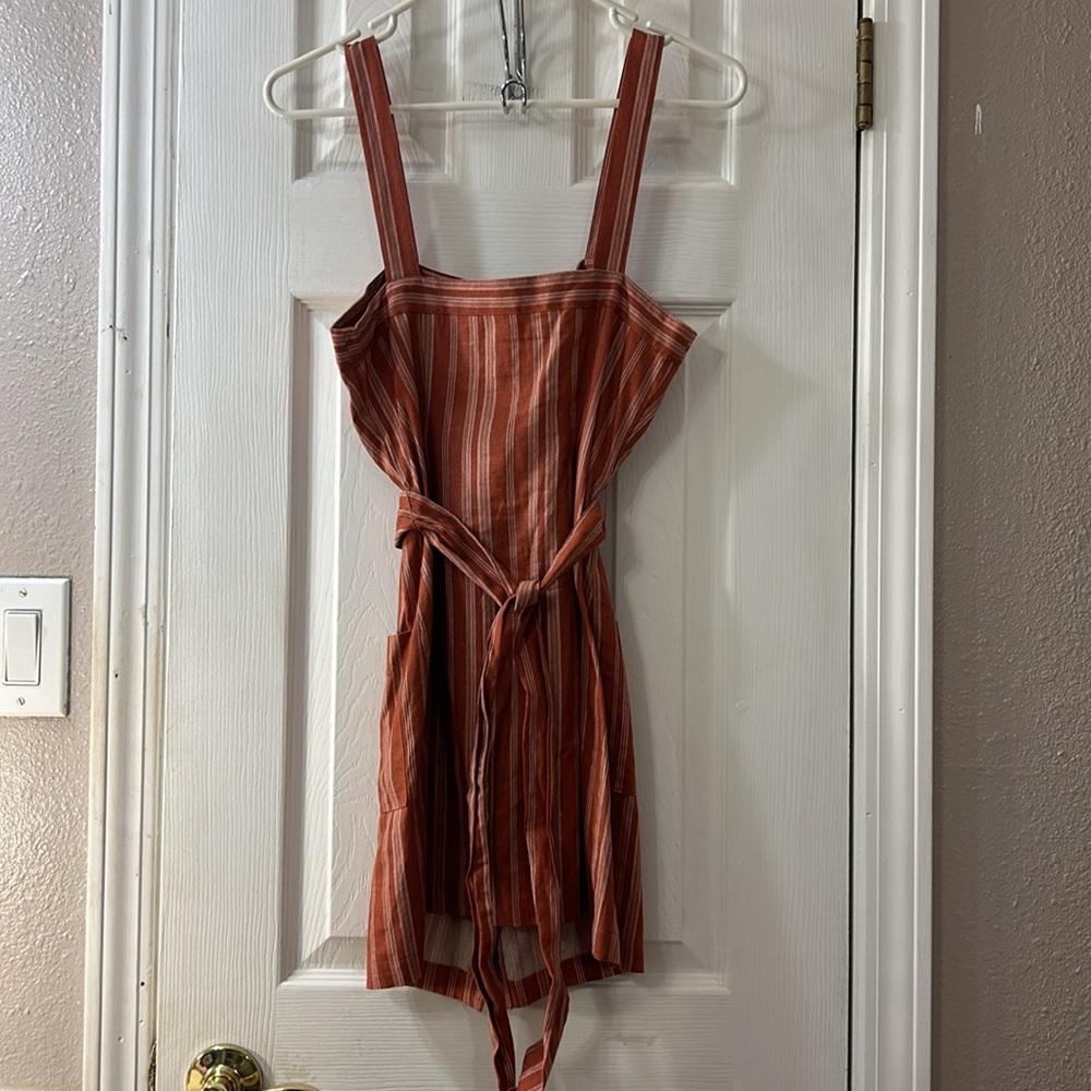 Forever 21 Small mini dress, strap, button up, with pockets - Picture 4 of 7